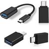 iJiZuo Adattatore OTG da USB C Maschio a USB A 3.0 Femmina (4 Pezzi), per MacBook PRO 2021 MacBook Air 2020, Galaxy S9, Altri dispositivi con USB Tipo C