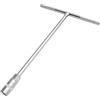 SENRISE Chiave a bussola, a testa esagonale, lunga, 6-19 mm, con impugnatura a T, a portata profonda, 1 pz, argento