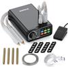 AWithZ Saldatrice a Punti Portatile per Batterie Kit UK3, Resistenza della Saldatura Doppia,Saldatrice 10000mAh con Corrente Istantanea Max 1650A,1-100 Livelli, 3 Modalità, Pedale, WP110 Penne