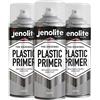 JENOLITE Primer Spray per Plastica, Colore Grigio, Alta Qualità, Favorisce l'Adesione, per Automobili, Mobili da Giardino, Modelli e Altre Materie Plastiche