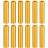 PATIKIL Distanziatori in Alluminio M3, 12pz Spacer Metallico Alluminio 3mm ID x 5mm OD x 25mm L Vite Distanziale Filettata Distanziatore Rotondo per Auto RC Droni Scheda Madre, Dorato