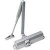 Porte Italiane, Chiudiporta Automatico N-100 TS Compakt, Porte fino a 100 kg, 2 Velocità di Chiusura, per Porte Residenziali, Commerciali e Tagliafuoco, Norma ISO 9001, Montaggio Facile, Argento