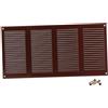 Steinberg14 Griglia di Ventilazione Rettangolare 400x200 mm - Griglie di Aerazione in Metallo Marrone - Serranda di Scarico dell'aria con Zanzariera - Copri Bocchetta Interna a Parete e a Soffitto