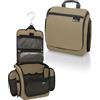 DD D&D Wanderlust D&D Borsa da viaggio sospesa per uomo e donna - nylon resistente all'a | Kit organizer per cosmetici - trucco e articoli da toeletta con 10 scomparti - cerniere di qualità