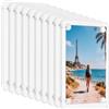 qxayxa 20 Pz (10 Coppie) Cornice per Foto Trasparente in Acrilico, 15x10cm Cornici Magnetiche per Frigorifero, Cornici Portafoto Bifacciali Senza Cornice, Porta Foto da Tavola