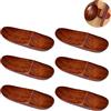 Eari 6 Pezzi Poggia Bacchette, Cinesi Giapponesi Poggia Bacchette a Forma, Bacchette per Ristoranti Porta-Forchette, Vintage, Applica a per Tavolo da Cucina(Marrone)