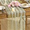 Artoid Mode Garza Tulle Glitter Foil Salvia Verde Oro Runner da Tavolo 70 x 300 cm, Decorazione da Tavolo da Cucina Vacanze Feste Compleanno Matrimoni