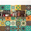 RE-COVERTILES Adesivi Piastrelle Cucina Bagno in PVC 12 Pz 15x15 cm PS00181 | Materiale PVC, Impermeabile, Antigraffio, Decorazione Parete, Peel and Stick, Made in Italy