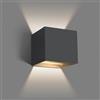 auralab Applique da Esterno, 620LM Applique da Parete Esterno con Angolo Regolabile, Lampada a Parete LED Sopra e Sotto, 6W 4000K IP65 Impermeabile per Portico, Patio, Giardino, Camera
