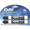 EXPO - Dry Erase Markers Chisel Tip Black - 2 Pack