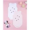 Prénatal Pack 2 body bimba Minnie bianco/rosa