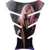 Tankpad Adesivo 3D Tequila Harley Fun con scritta hot Woman rosa grigio X509951VA