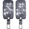 kwmobile Coprichiave Compatibile con Renault con 4 tasti Smart Key (solo Keyless Go) - Cover Chiave - Guscio Protettivo Copri Telecomando Auto Similpelle - Magnolie