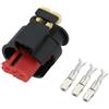 EMSea 1 connettore bobina di accensione a 3 pin compatibile con Opel, Fiat, Lancia, Alfa Romeo OE 284425-1 284426-1 con 3 connettori a crimpare