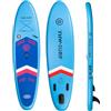 YHW-SURF Tavola SUP Gonfiabile 320x84x15 cm - Stand Up Paddle YHW-SURF con Accessori, Pinna Rimovibile, Antiscivolo, Pompa, Zaino - Tavola Paddle Board per Mare, Lago, Fiume (Verde Acqua)