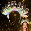 JOKILY Fascia luminosa per capelli, da donna, a LED, colorata, luminosa, per festival, carnevale, feste, corone, accessorio per capelli per donne e Capodanno, carnevale, decorazioni per matrimonio