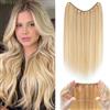 Silk-co Extension Capelli Veri Filo Invisibile 45cm - 18P613 Biondo Cenere & Biondo Sbiancante