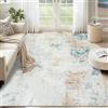 Homcomodar Tappeto Piccolo 122x170cm Beige Tappeto Scendiletto Camera da Letto Tappeti Cotone Lavabili Lavatrice the Carpet per Salotto Cameretta Ufficio