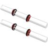 Jeffdad 2 rotoli di argilla acrilica, strumenti di argilla polimerica, asta acrilica trasparente, rullo in argilla acrilica, accessorio per utensili a rullo fai da te per modellare e modellare argilla