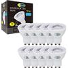 CLAR - Lampadine GU10 LED, Faretti GU10, GU10 LED 4000K 7W (Pack 10)