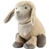 Sterntaler Peluche L a forma di pecora - Peluche per neonati e bambini in morbido boucle - Giocattolo riempito con ovatta di poliestere - fedele compagno per scoprire, coccole e giocare, color sabbia