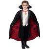 SMIFFYS Costume Dracula Universal Monsters, Giacca con finto gilet e top, mantello e medaglione Halloween