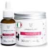LPS Soluzione Prurito | HairSkinPet per Muta e Dermatite Cane e Gatto 30 Cps + DermaPet Integratore Dermatite per Cute Cani e Gatti | Integratore Prurito Cani e Gatti | Azione Sinergica - Longevity Pet
