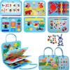 RunHero Busy Board Montessori per Bambini da 1 Anno, Quiet Book Activity Board in Feltro, Giocattolo Sensoriale e Motorio per Compleanno, 1-5 Anni