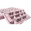 Genérico - 480 Cartelle Numerate e Forate per Bingo Tradizionale a 90 Palle (Rosa)