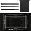 VOSSOT Tappetino per Puzzle per Jigsaw 1000-1500 Pezzi, Tappetini Nero con Cinghie Magiche e Sacchetti Portaoggetti, Sottosuperficie di Puzzle per Conservazione dei Jigsaw, Ideale pratici Accessori