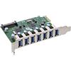 InLine PCIe 76661L - Scheda USB 3.2, 7 porte USB-A Gen.1, 5 Gb/s, connettore di alimentazione SATA, VL805, per Windows & Linux, 76661L