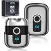 Elitecran Mini Rasoio Barba, Rasoi Elettrici Portatili Impermeabile IPX7, Rasoio Elettrico Uomo da Viaggio, Electric Razor Shavers, Rasoio Umido Asciutto Viaggio, Rasatura Elettrica Tascabile per Auto