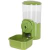 Kerbl Pet mangiatoia per animali domestici, 1000 ml, verde/trasparente, 11 x 20 x 20 cm, mangiatoia per conigli, plastica, conigli, lepri