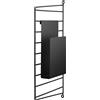 String Furniture - Portariviste String System - Nero - metallo laccato - Designer Nils Strinning