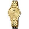Festina Orologio Donna Analogico Acciaio Inossidabile 316L Oro - Quarzo - Vetro minerale alta resistenza - Impermeabile 5 ATM - Calendario F20514/3