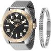 Invicta Specialty Orologio da Uomo in acciaio inossidabile con movimento Quarzo - 45mm, Two tono/nero