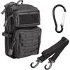 JYYWTSI Borsello Tattico da Cintura, Marsupio Tattico Molle Multifunzionale, borsa per attrezzi EDC, Borsa Tattica Molle Utility con Karabiner per Cellulare, Campeggio, Escursionismo, Ciclismo