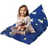 KOLACEN Borsa di Stoccaggio per Pouf per Bambini, Peluche per Bambini, Stofftier per Bambini, Camera dei Bambini, Lettino per Bambini, Pouf Pieghevoli per Bambini, Grande Capacità, Divano per Bambini