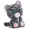 NICI Glubschis, Nomelia 63035 - Morbido Gatto tigrato di Peluche, per Coccole e Giochi, per Bambini e Adulti, Fantastica Idea Regalo, 25 cm, Grigio