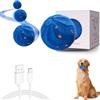 FitRepa Palla interattiva per cani - Wicked Ball Air Self Moving Dog Ball, giocattolo intelligente interattivo per cani con 3 modalità di gioco, regalo di compleanno con luci a LED (blu)
