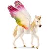Schleich 70577 - Unicorno alato arcobaleno, puledro, da 5 anni, bayala®®, statuina, 7,5 x 5 x 9,6 cm