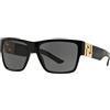 VERSACE Uomo 0Ve4296 Gb1/87 59 Occhiali da sole, Nero (Black/Gray)
