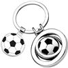 Ten Portachiavi Pallone calcio con gettone Formato 3 D cod.EL7076 cm 7,6x3,5x1,8h by Varotto & Co.