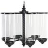 DKD Home Decor Portacandele DKD Home Decor Nero Metallo Cristallo (53 x 53 x 52 cm)