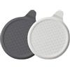 elzle Tappo per Scarico Universale, Con Ventosa, 18 cm Tappo Flessibile in Silicone per Vasca da Bagno, Lavandino, Cucina & Doccia (Grigio+Bianco)