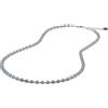 10:10 Collana Uomo Donna Lava Naturale ed Ematite 4mm - Regolabile, Acciaio Inox, Confezione Regalo - Made in Italy (turchese)