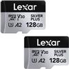 Lexar Professional SILVER PLUS micro SDXC UHS-I Card 128GB Bipack