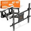 RICOO Supporto TV parete S7244 32"-65" pollici 81-165 cm Staffa televisore Girevole Inclinabile Porta televisione universale VESA 200 x 200-400 x 400 Nero