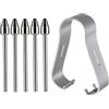 SUEEWE 5X Titanio Punte di Ricambio per Samsung S Pen Galaxy Tab S6 Lite/S10 Lite/S7 FE/S10 FE/S10 FE+ Plus/S10 Ultra/S10+ Plus/S9 FE+ Plus/S9+ Plus/S9 FE/S9/S9 Ultra/S8, Amichevole Scherm