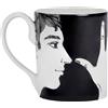 FORNASETTI MUG MARAMEO NERO E BIANCO